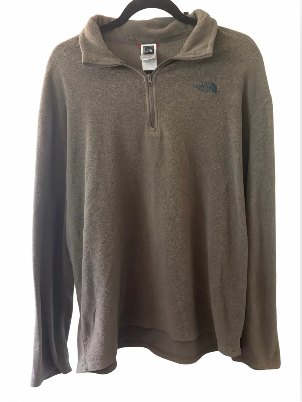 The North Face Men's Olive Quarter-Zip Fleece Pullover